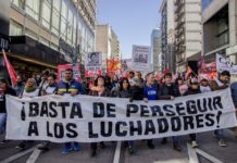 18-O | Acto unitario: ¡por la libertad de Sebastián Romero, y la nulidad del juicio a Daniel Ruiz y Cesar Arakaki!