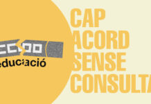 CATALUNYA | ¡CCOO Y UGT NEGOCIAN A ESPALDAS DE LOS/LAS TRABAJADORES/AS DE LA EDUCACIÓN PÚBLICA! ¡MANTENGAMOS LA HUELGA Y LAS MOVILIZACIONES!